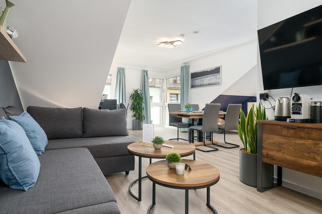 Federnest - Luxus-Studio - Kingsize Boxspringbett - Home-Office Mit Monitor Und Drucker - 11 Min Hbf Duisburg Exteriör bild