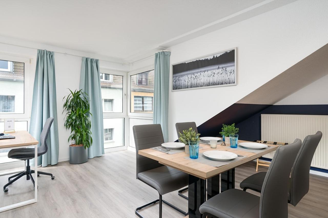 Federnest - Luxus-Studio - Kingsize Boxspringbett - Home-Office Mit Monitor Und Drucker - 11 Min Hbf Duisburg Exteriör bild