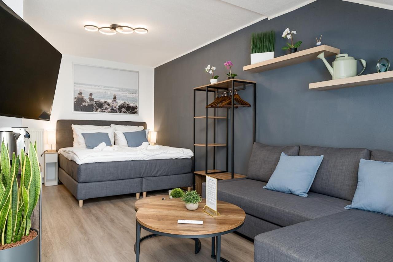Federnest - Luxus-Studio - Kingsize Boxspringbett - Home-Office Mit Monitor Und Drucker - 11 Min Hbf Duisburg Exteriör bild
