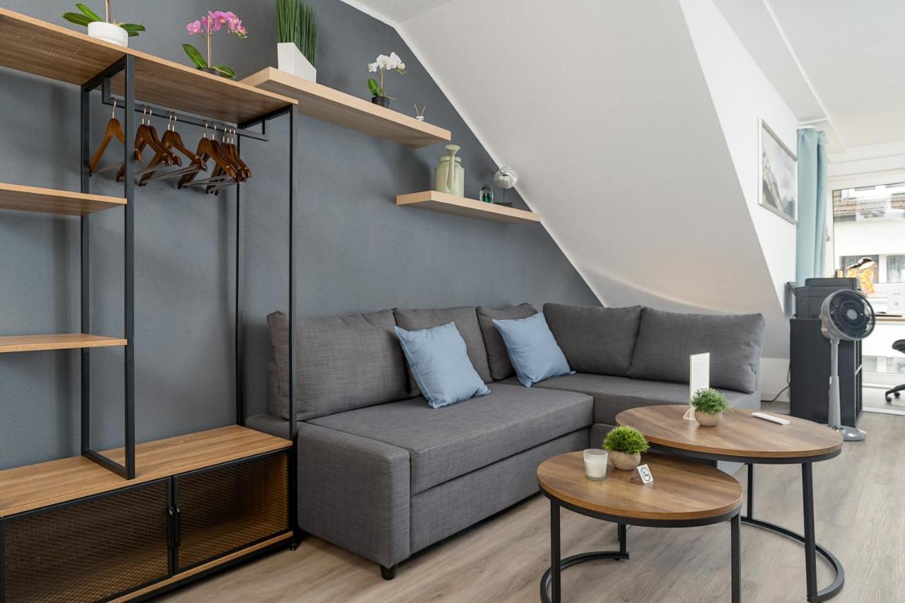 Federnest - Luxus-Studio - Kingsize Boxspringbett - Home-Office Mit Monitor Und Drucker - 11 Min Hbf Duisburg Exteriör bild