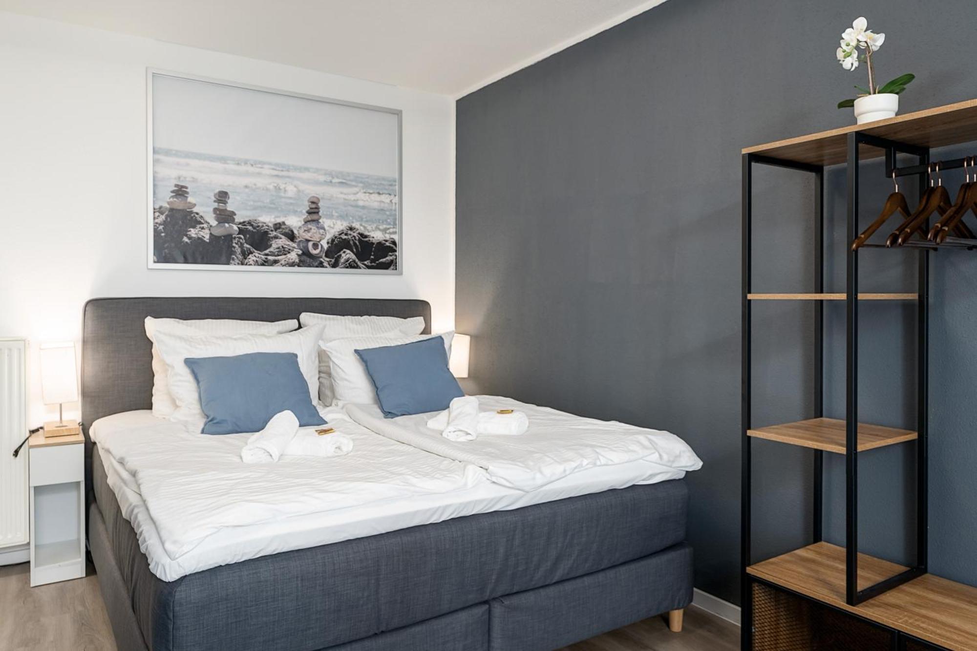 Federnest - Luxus-Studio - Kingsize Boxspringbett - Home-Office Mit Monitor Und Drucker - 11 Min Hbf Duisburg Exteriör bild
