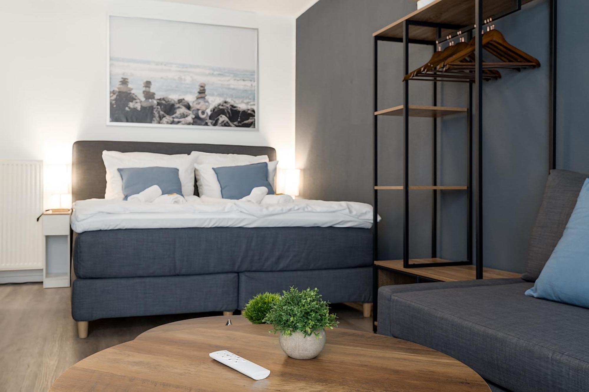 Federnest - Luxus-Studio - Kingsize Boxspringbett - Home-Office Mit Monitor Und Drucker - 11 Min Hbf Duisburg Exteriör bild